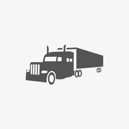 truck icon stock vector illustration flat designのイラスト素材