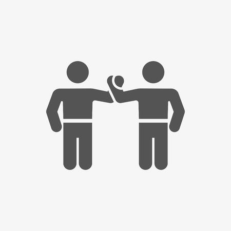 greeting icon stock illustration flat designの写真素材