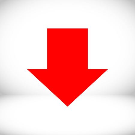 download icon stock vector illustration flat designのイラスト素材