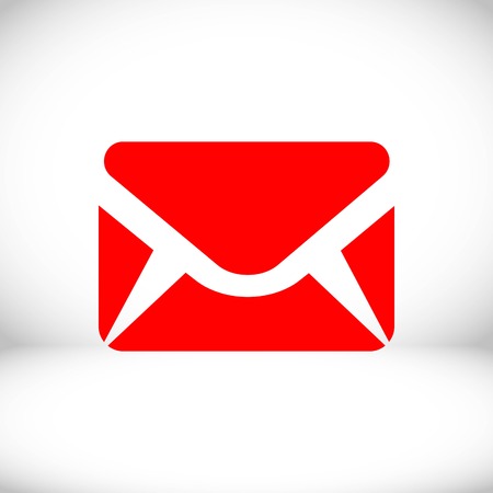 Envelope Mail icon, vector illustration. Flat design styleのイラスト素材