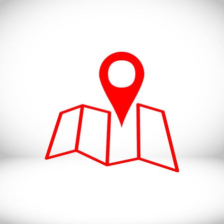 navigation icon stock vector illustration flat designのイラスト素材