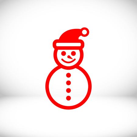 snowman icon stock vector illustration flat designのイラスト素材