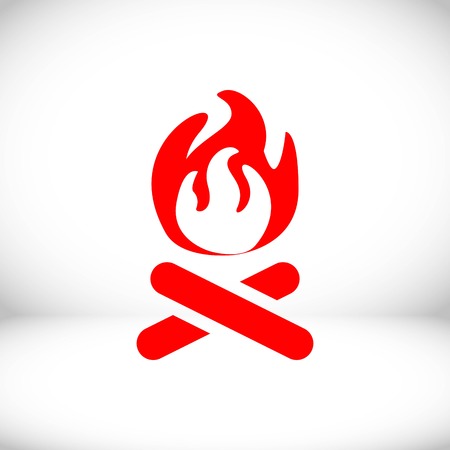fire icon stock vector illustration flat designのイラスト素材
