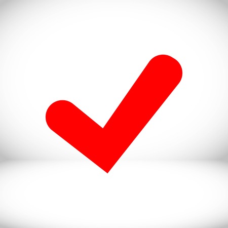 Confirm icons; vector illustration. Flat design styleのイラスト素材
