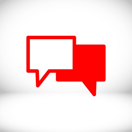 Speech Bubbles Icon. Chat pictogram icon stock vector illustrationのイラスト素材