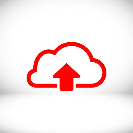cloud upload icon stock vector illustration flat designのイラスト素材