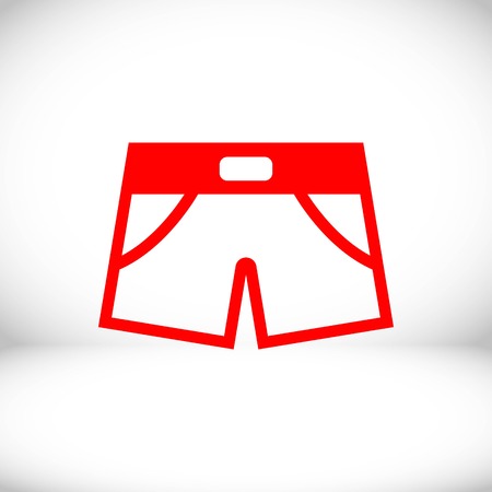 shorts icon stock vector illustration flat designのイラスト素材