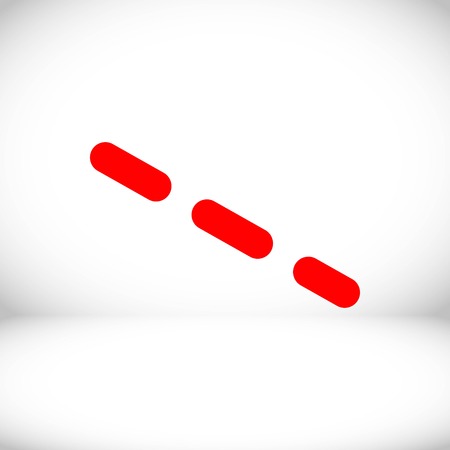 dash-dotted line icon stock vector illustration flat designのイラスト素材