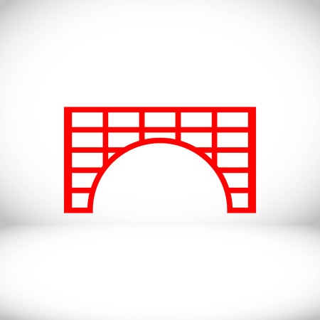 tunnel icon stock vector illustration flat designのイラスト素材