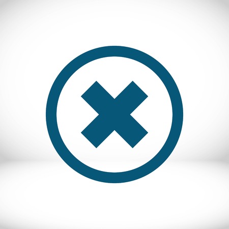 Delete icon stock vector illustration flat designのイラスト素材