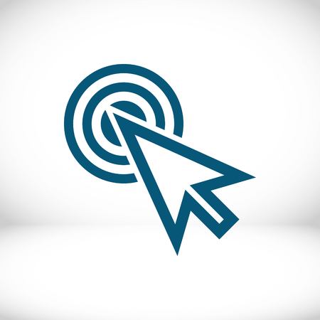 click icon stock vector illustration flat designのイラスト素材