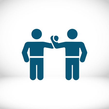 greeting icon stock vector illustration flat designのイラスト素材