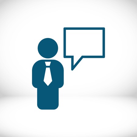 speaking of people, the chat icon stock vector illustrationのイラスト素材