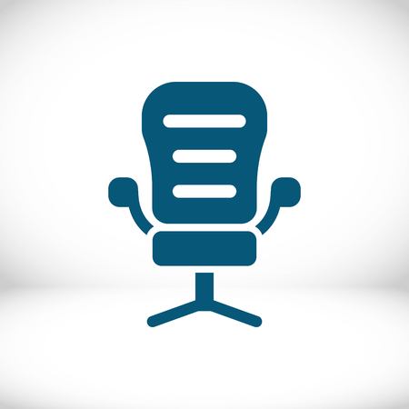 office chair icon stock vector illustration flat designのイラスト素材