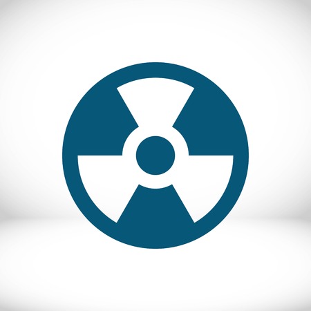 radioactive icon stock vector illustration flat designのイラスト素材