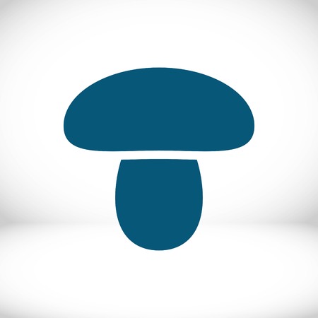 mushroom icon stock vector illustration flat designのイラスト素材