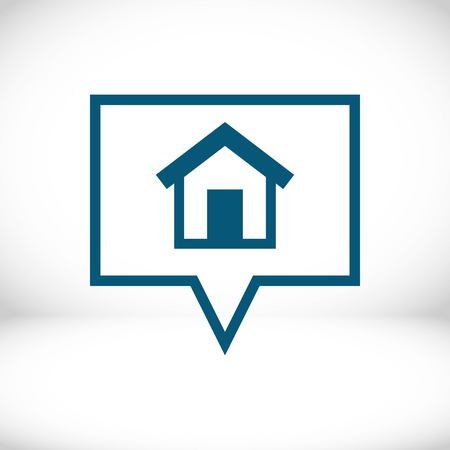 home icon stock vector illustration flat designのイラスト素材