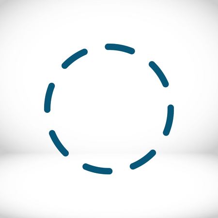 dash-dotted line icon stock vector illustration flat designのイラスト素材