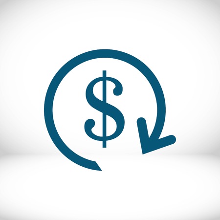 dollar money icon stock vector illustration flat designのイラスト素材