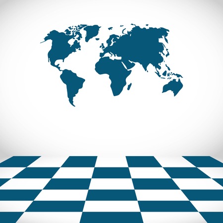 world map icon stock vector illustration flat designのイラスト素材