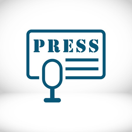 press icon stock vector illustration flat designのイラスト素材