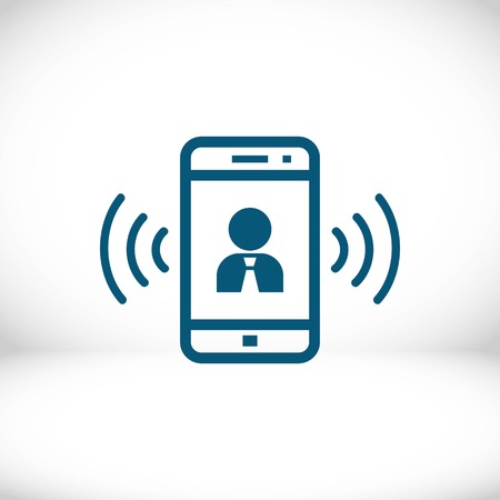 phone icon stock vector illustration flat designのイラスト素材