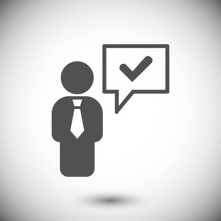 Speech Bubbles Icon. Chat pictogram icon stock vector illustratiのイラスト素材