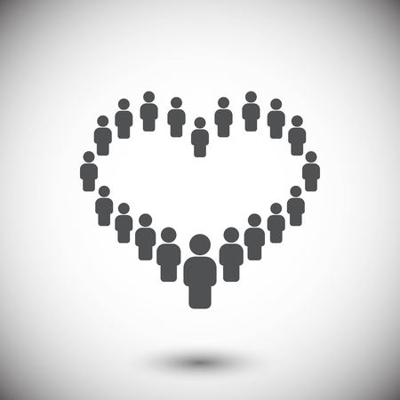 heart icon stock vector illustration flat designのイラスト素材