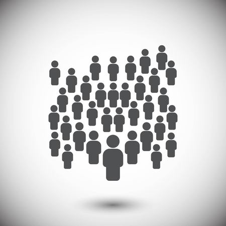 people with the leader icon stock vector illustration flat desigのイラスト素材