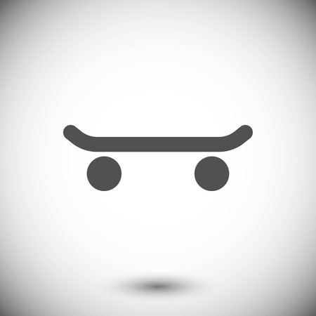 skateboard side view icon stock vector illustration flat designのイラスト素材