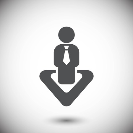 Business people team crowdy walk silhouette concept businesspeopのイラスト素材