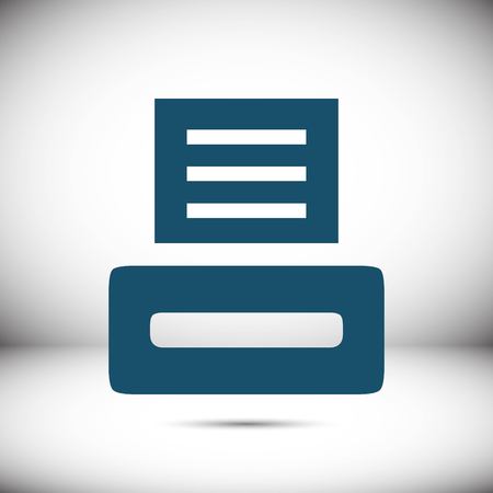 Print icon stock vector illustration flat designのイラスト素材