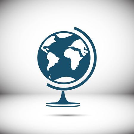 Earth globe icon stock vector illustration flat designのイラスト素材
