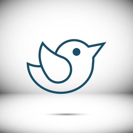 bird icon stock vector illustration flat designのイラスト素材