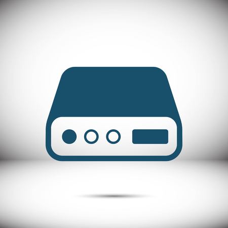 hard drive icon stock vector illustration flat designのイラスト素材