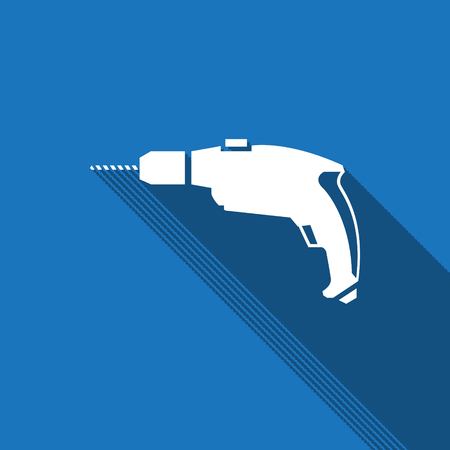 drill icon stock vector illustration flat designのイラスト素材