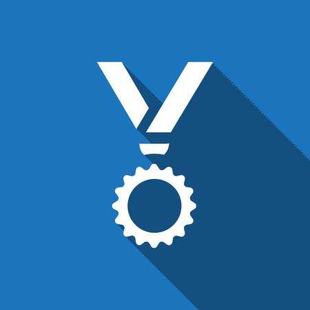 medal icon stock vector illustration flat designのイラスト素材