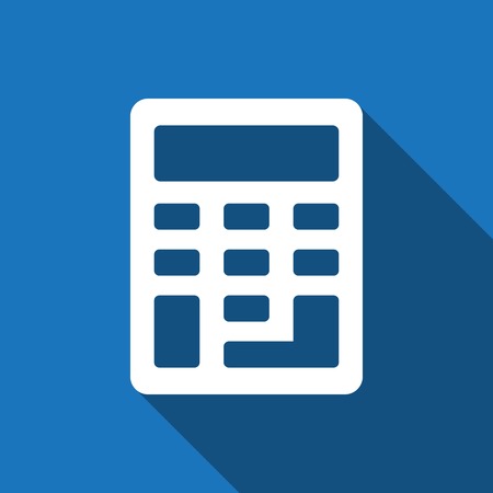 Calculator icon stock vector illustration flat designのイラスト素材
