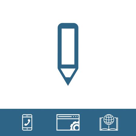 pencil icon stock vector illustration flat designのイラスト素材