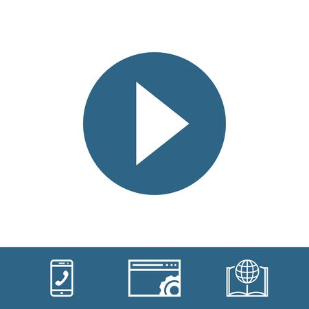 play icon stock vector illustration flat designのイラスト素材