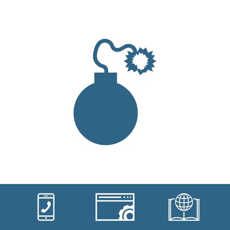 bomb icon stock vector illustration flat designのイラスト素材