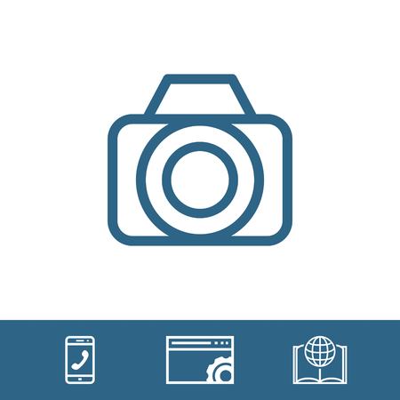 camera icon stock vector illustration flat designのイラスト素材
