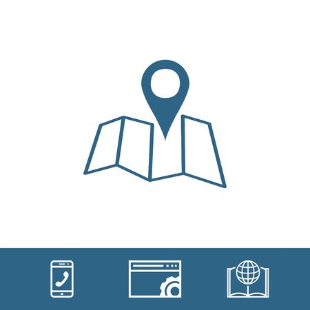 navigation icon stock vector illustration flat designのイラスト素材