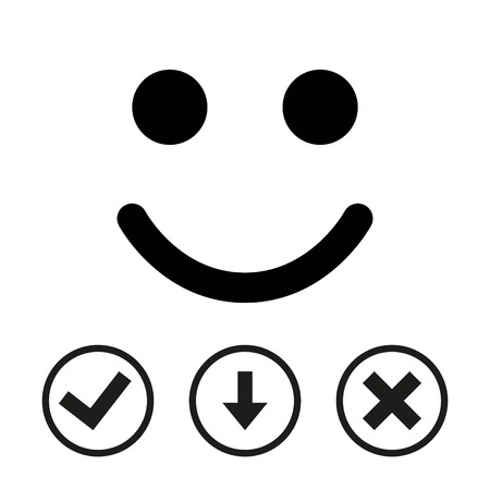 Smile icon stock vector illustration flat designのイラスト素材