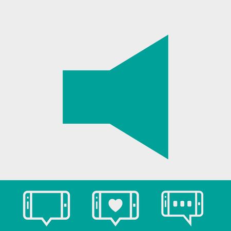 volume icon stock vector illustration flat designのイラスト素材