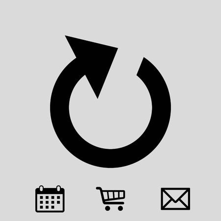 reload icon stock vector illustration flat designのイラスト素材