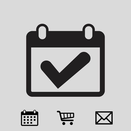 Calendar icon stock vector illustration flat designのイラスト素材