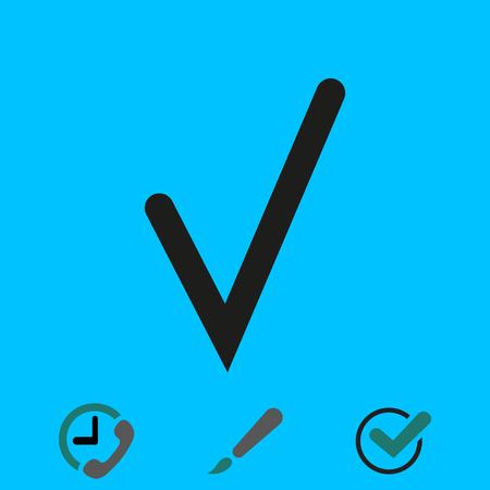 check icon stock vector illustration flat designのイラスト素材