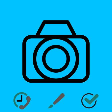 Camera icon stock vector illustration flat designのイラスト素材