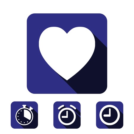 heart icon stock vector illustration flat designのイラスト素材